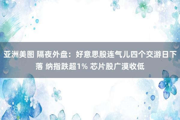 亚洲美图 隔夜外盘：好意思股连气儿四个交游日下落 纳指跌超1% 芯片股广漠收低