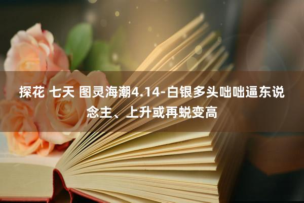 探花 七天 图灵海潮4.14-白银多头咄咄逼东说念主、上升或再蜕变高