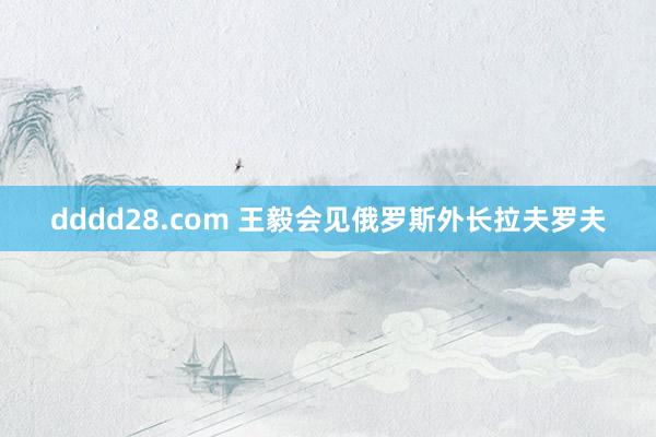 dddd28.com 王毅会见俄罗斯外长拉夫罗夫