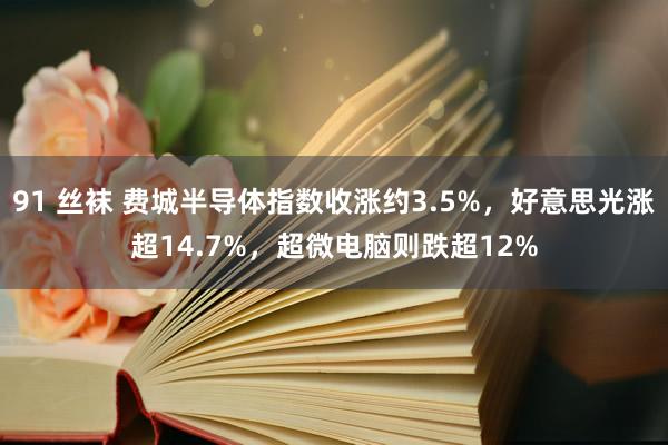 91 丝袜 费城半导体指数收涨约3.5%，好意思光涨超14.7%，超微电脑则跌超12%