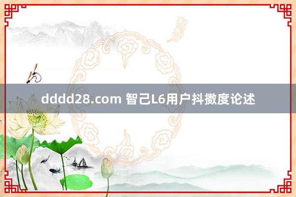 dddd28.com 智己L6用户抖擞度论述