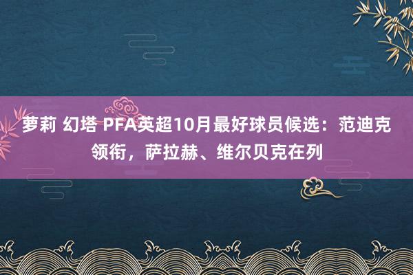 萝莉 幻塔 PFA英超10月最好球员候选：范迪克领衔，萨拉赫、维尔贝克在列