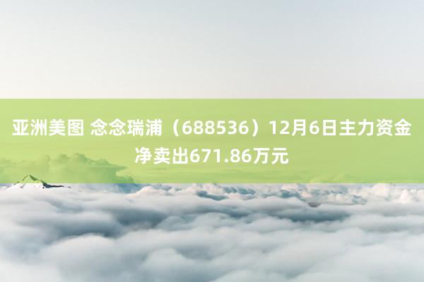 亚洲美图 念念瑞浦（688536）12月6日主力资金净卖出671.86万元